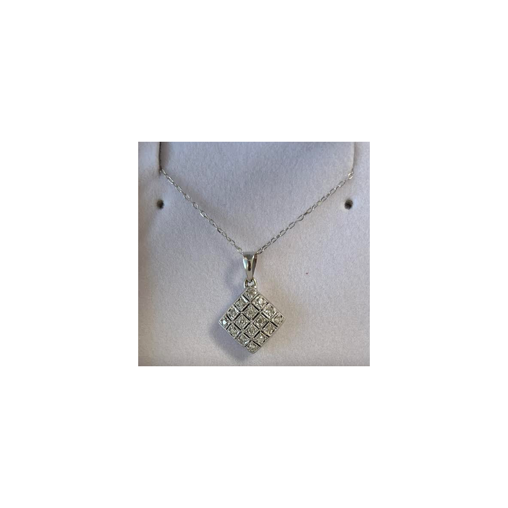 Ladies 1kt diamond necklace