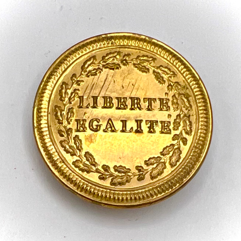 An 18th c. Repoussé French Military button.