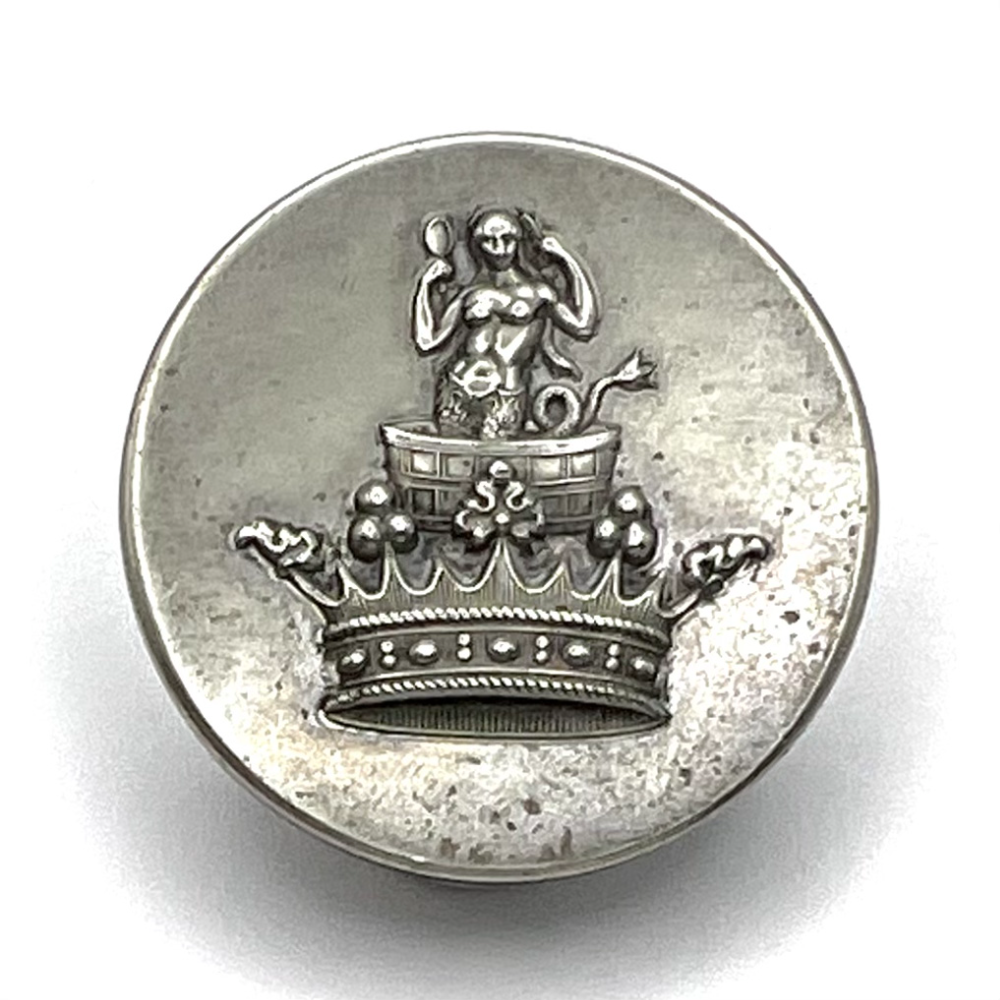 French livery crest mermaid button.