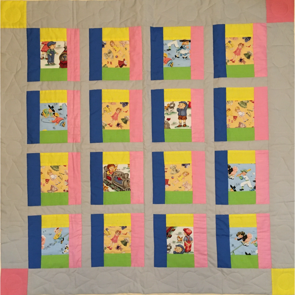 Paper Dolls And Trains Quilt By Molly