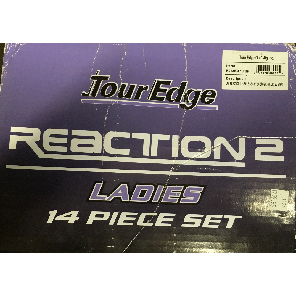 Women's 14-Piece TourEdge Reaction 2 Golf Clubs-Purple