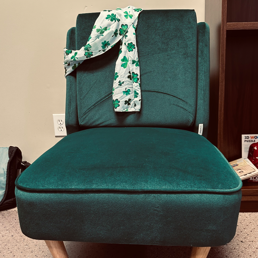 Emerald Velour Chair