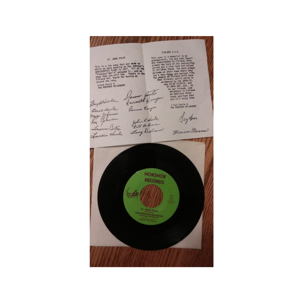 Vintage St. Urho Polka Record