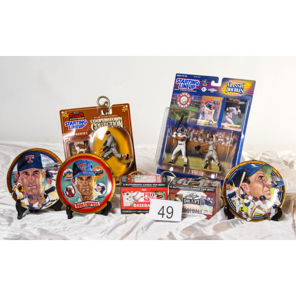 Baseball Package - Cards, Plates & Action Figures