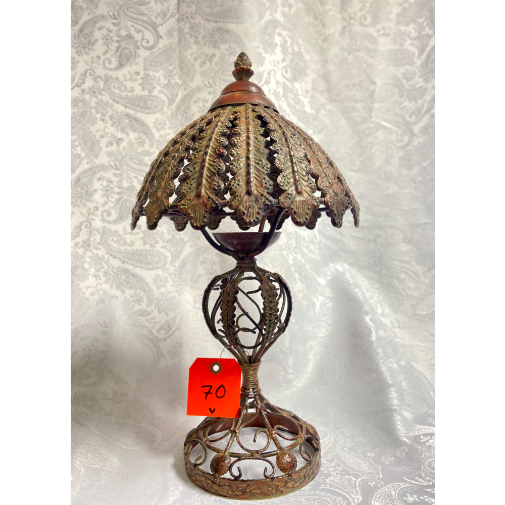 Cast Iron Candle Lamp 