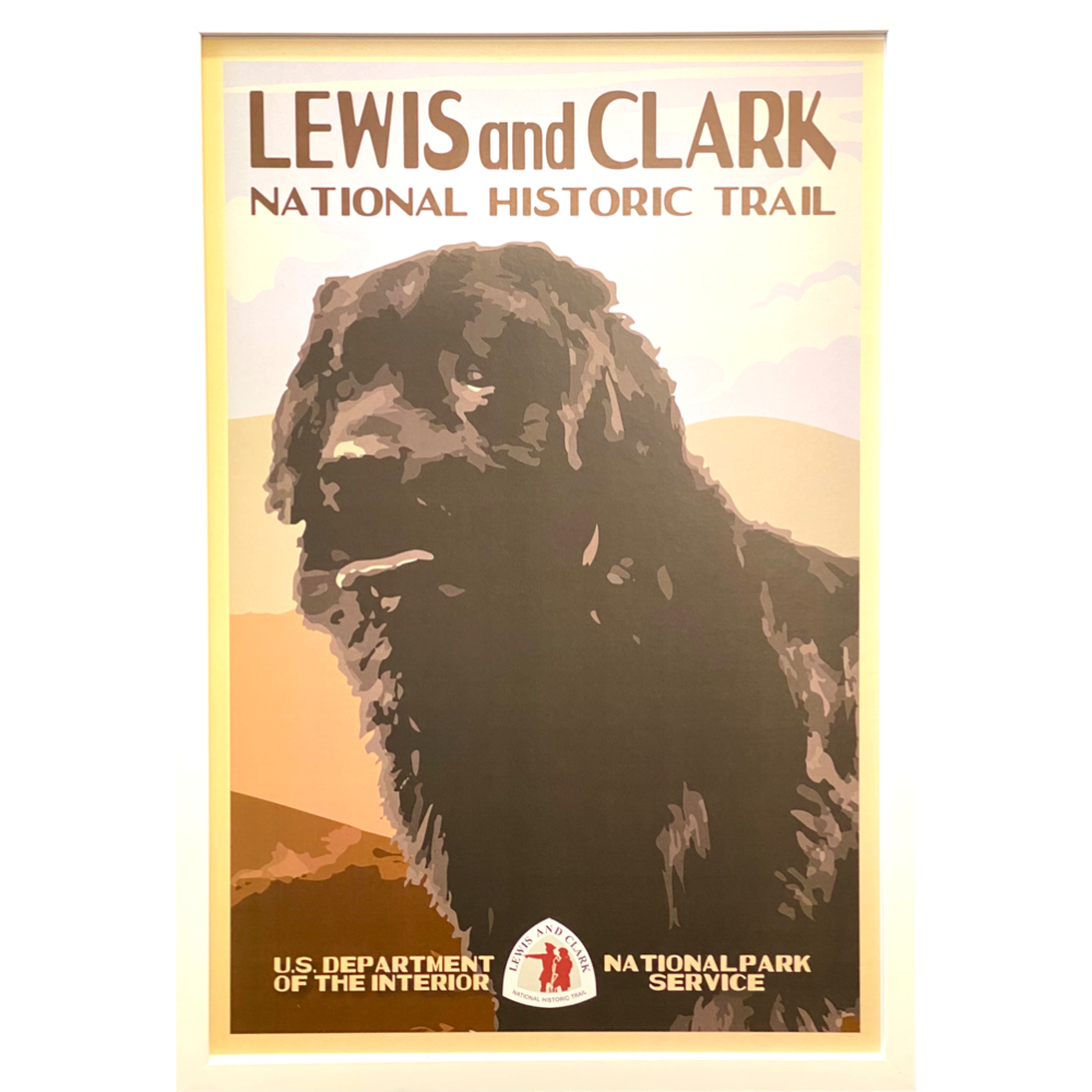Fabulous Framed Lewis & Clark National Historic Trail Newf Print