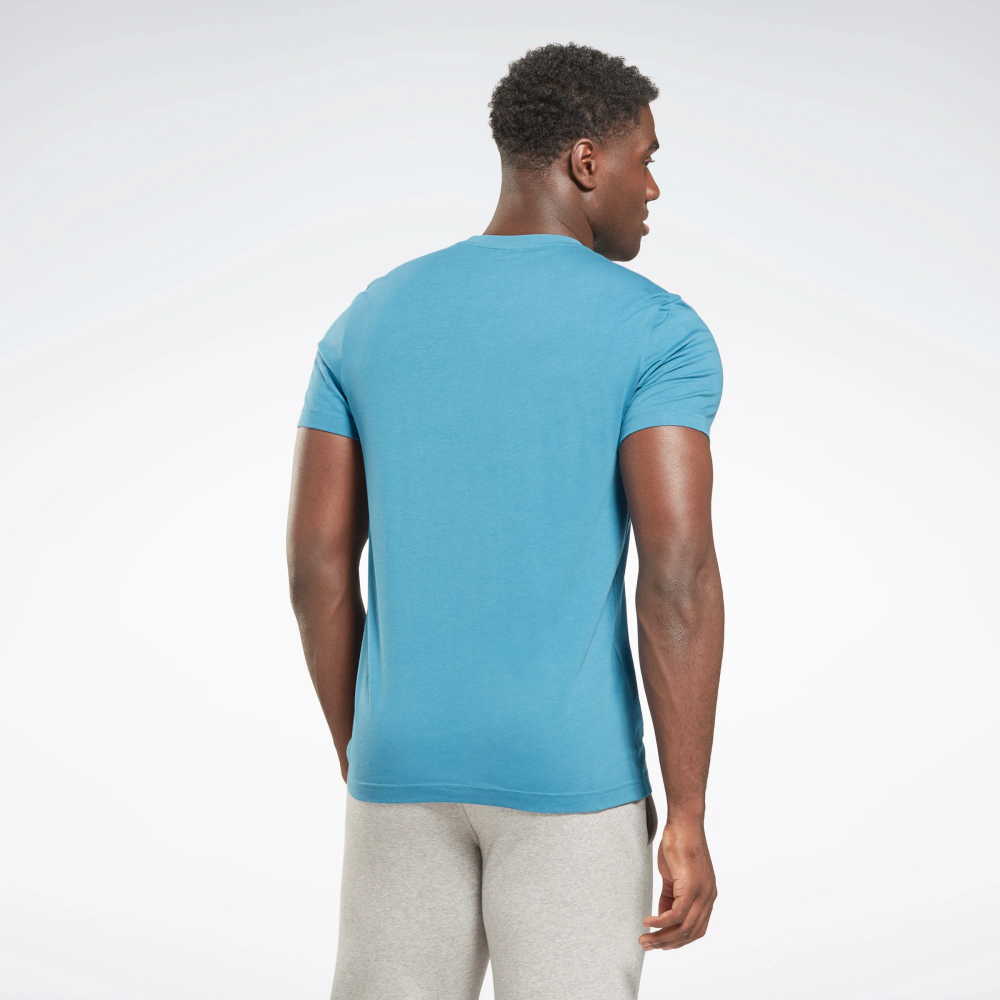 Reebok Crossfit 100% Cotton Neo Blu T-Shirt, Men's Size Large