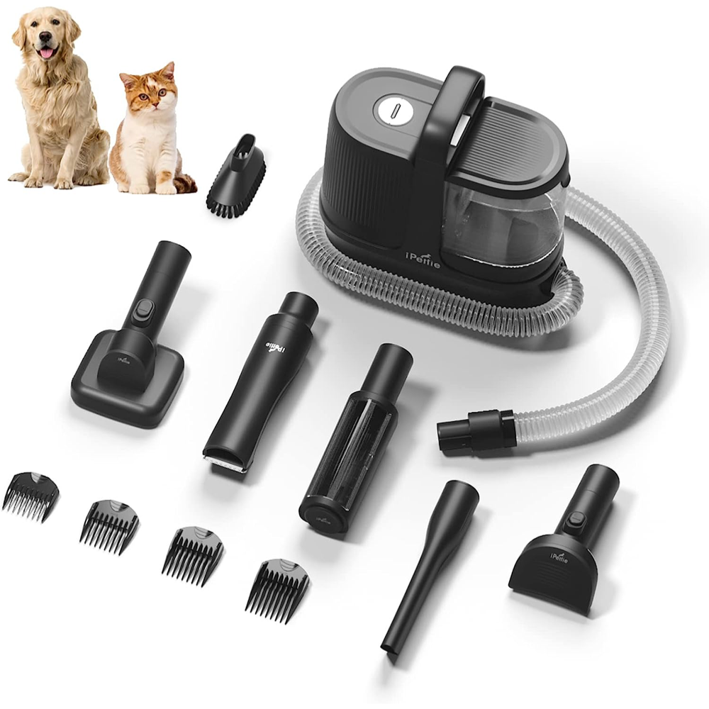 Pet Grooming Vacuum, Dog Grooming Kit w 6 in 1 Grooming Shedding Tools