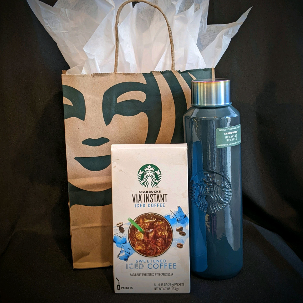 Starbucks & Glass Water Bottle