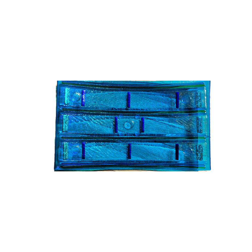 Blue Fused Glass Tray