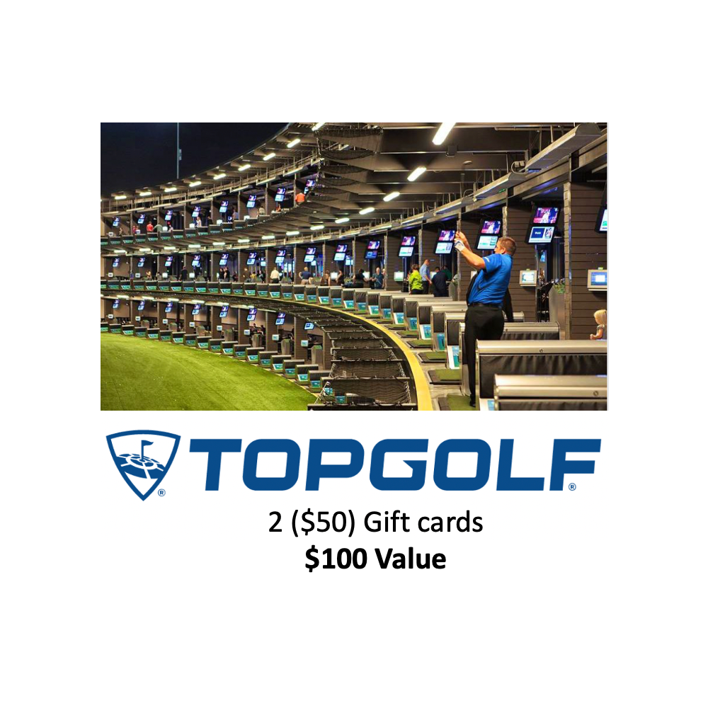 Top Golf (2) $50 gift cards 