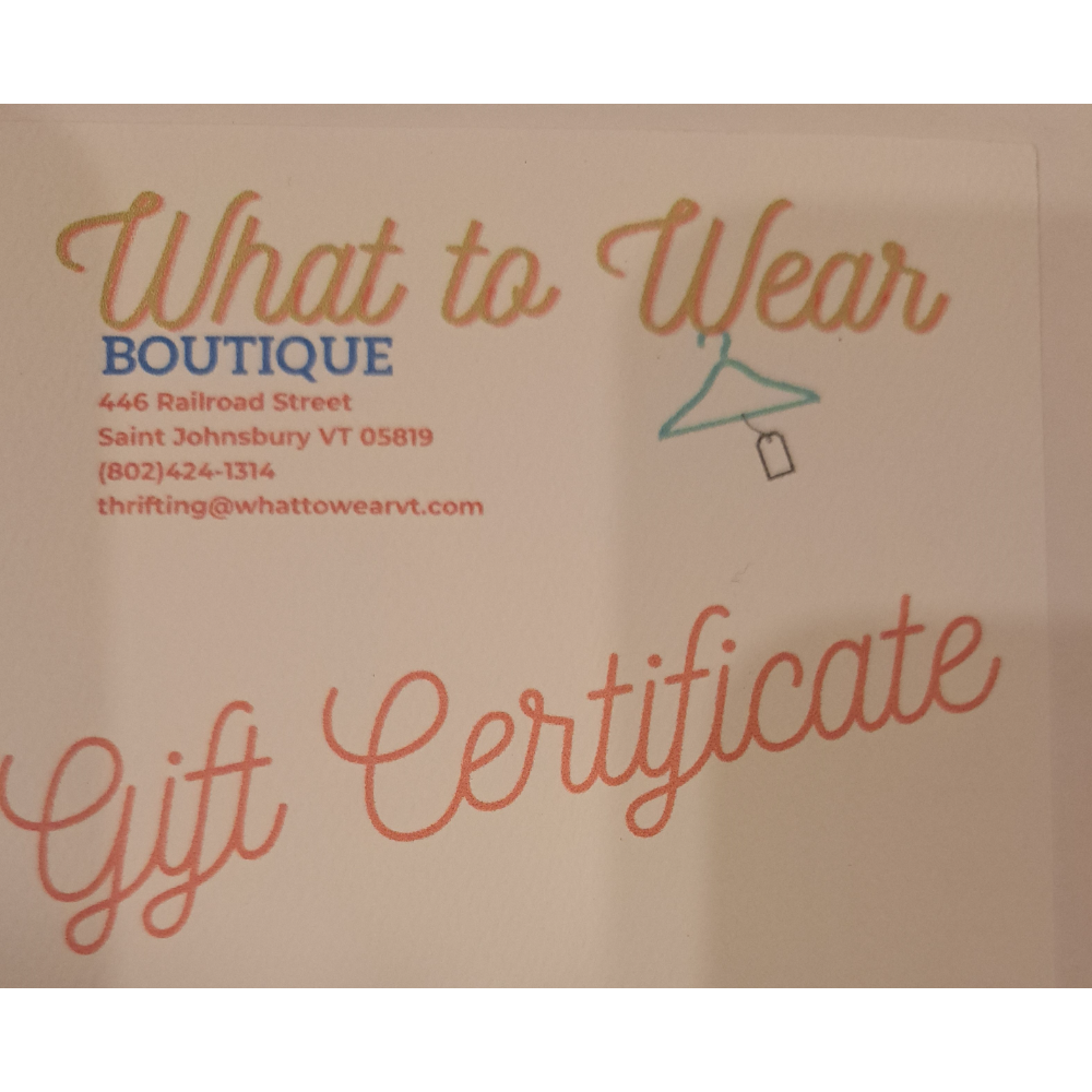 **What to Wear Boutique