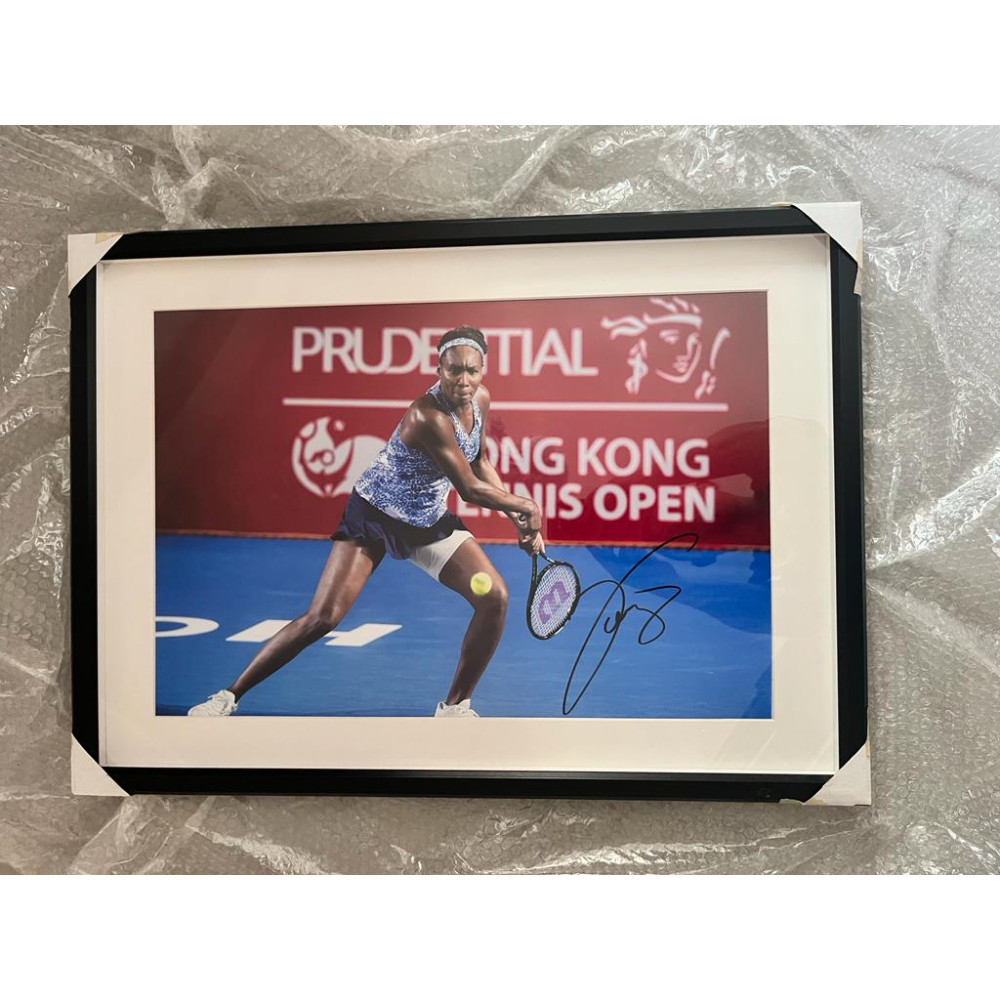 Poster Hand Signed by Venus Williams at the Hong Kong Open in 2015