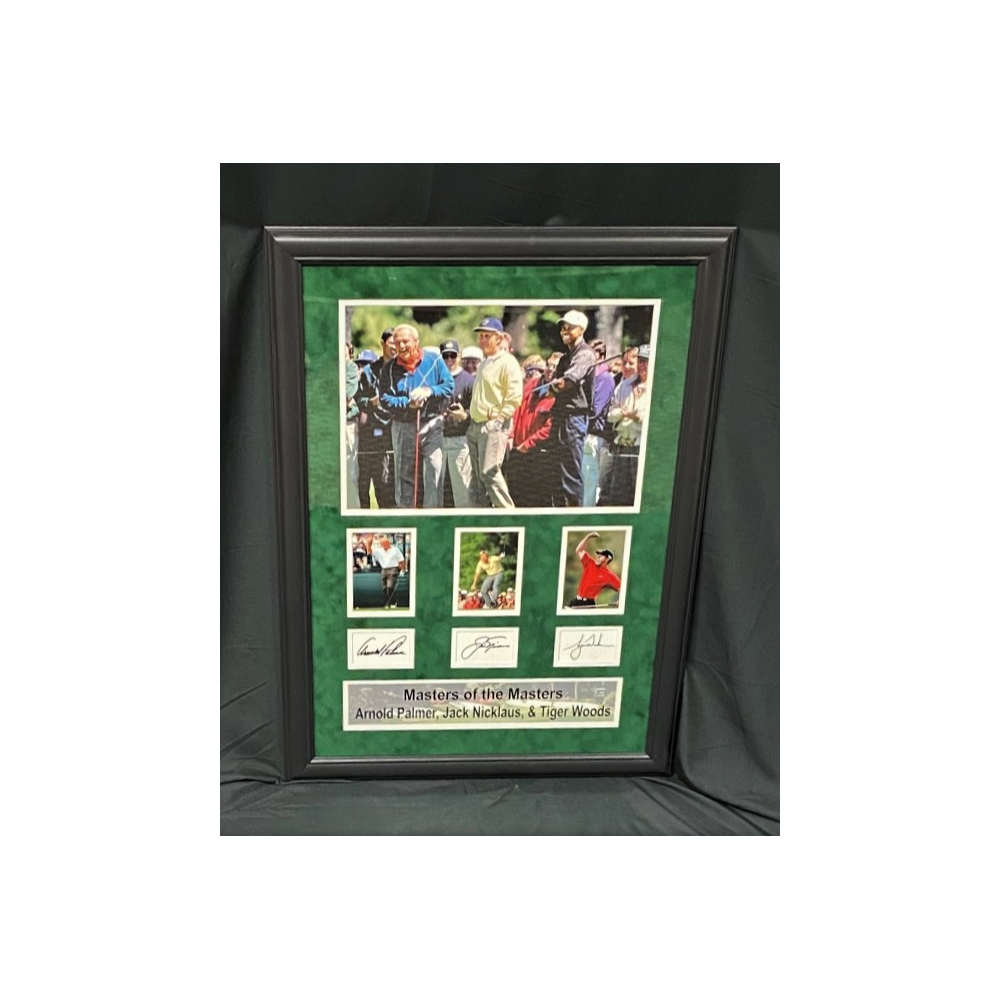 Autographed Golf Masters framed photograph 