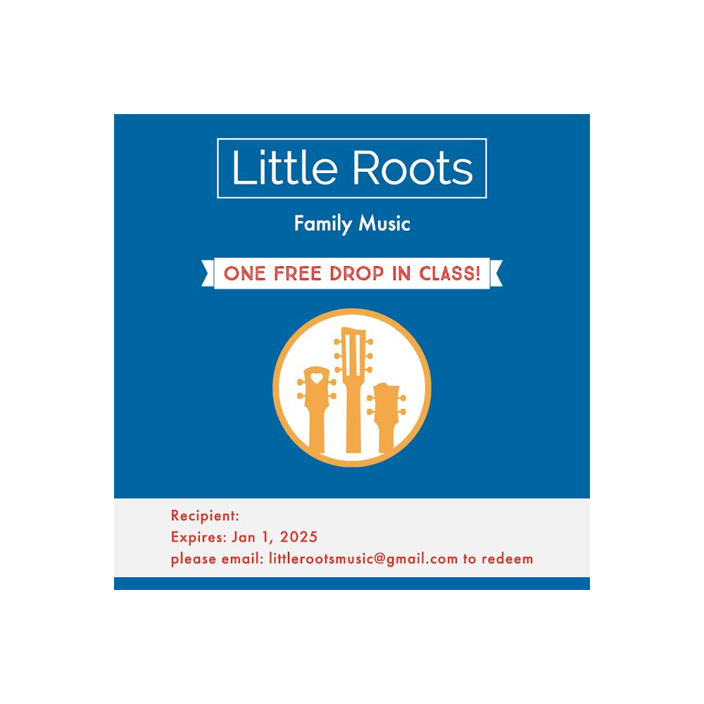 3 drop in classes to Little Roots Music