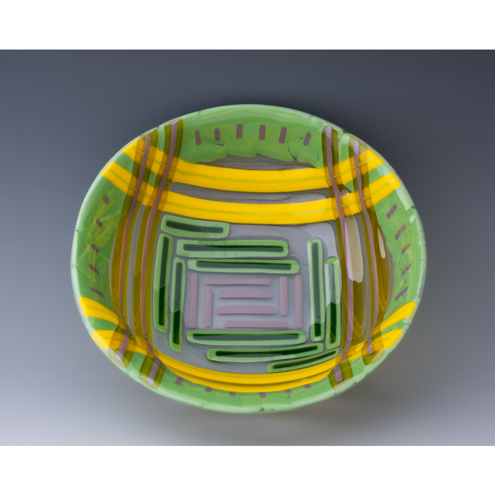 Fused Glass Serving Bowl