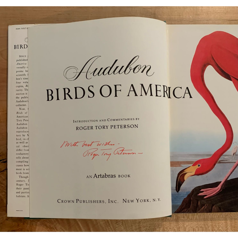 Author Signed - Roger Tory Peterson “102 Favorite Audubon Birds of America”