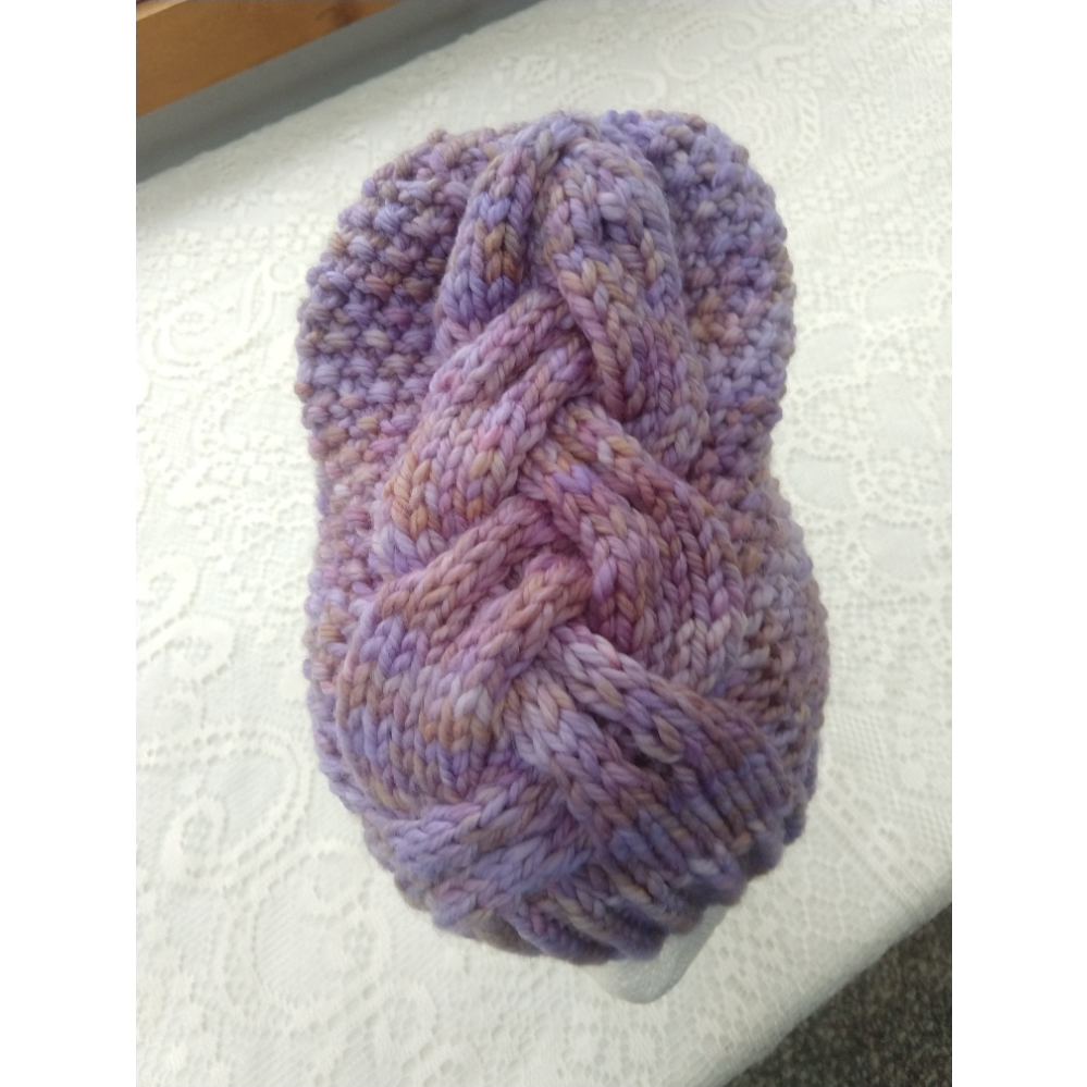 Door Prize: Cabled Hat (Light Purple)