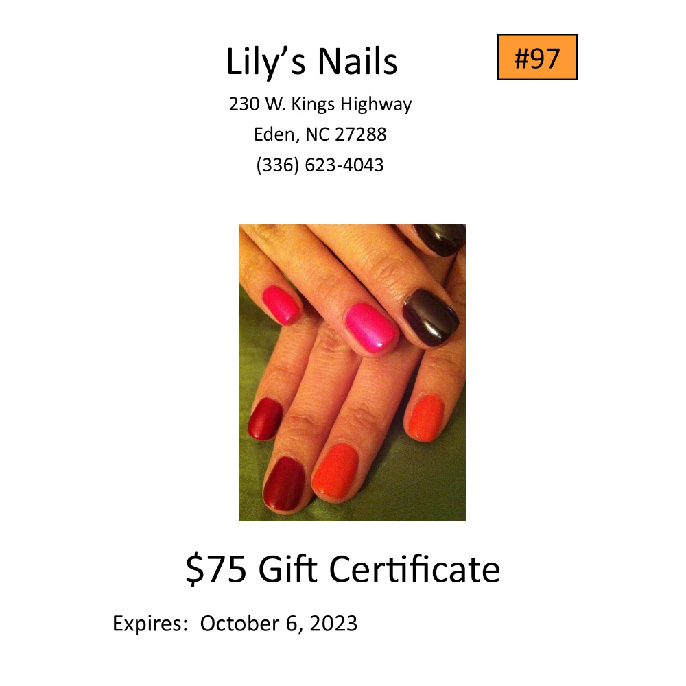Gift Certificate - Lily's Nails