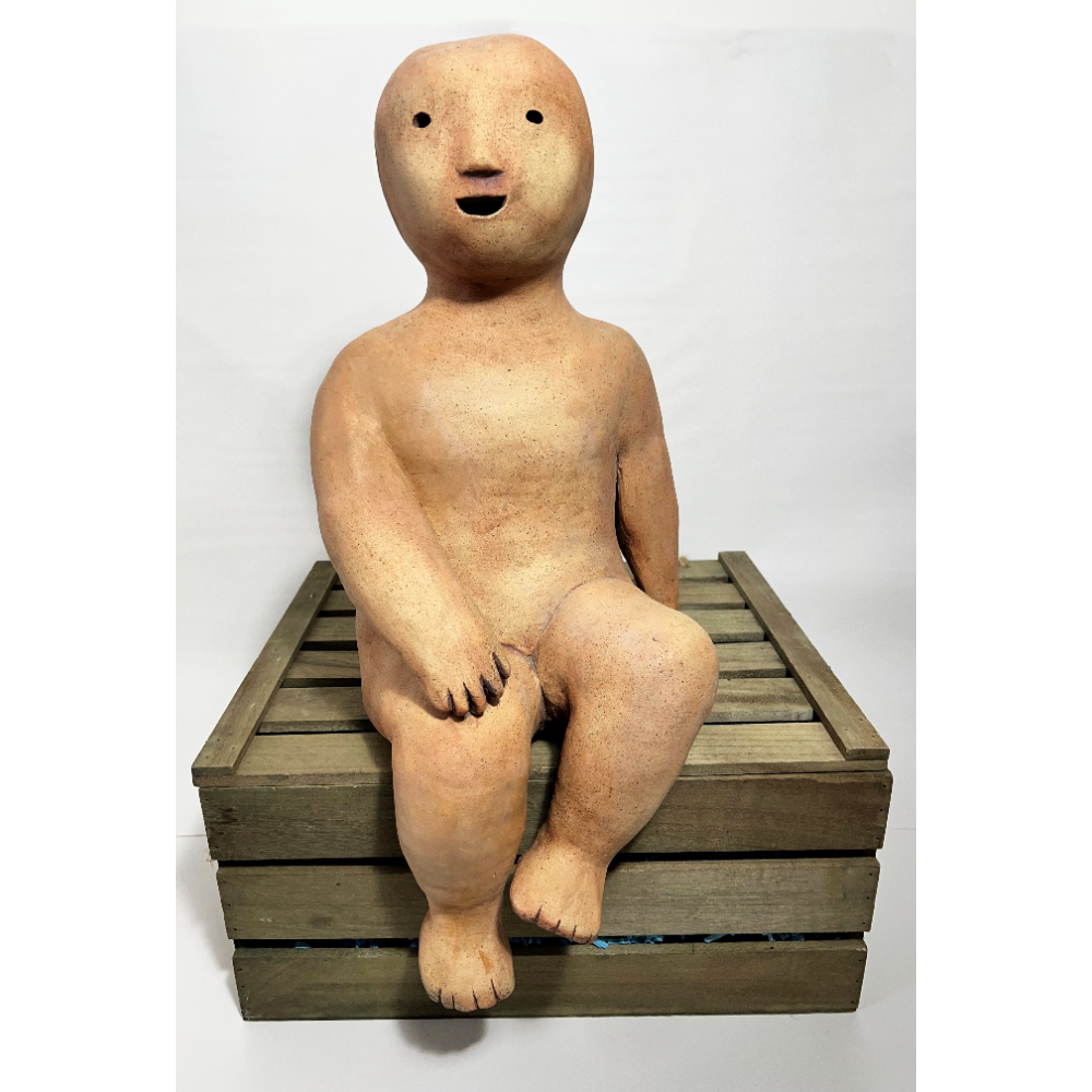 Ceramic Baby Sculpture