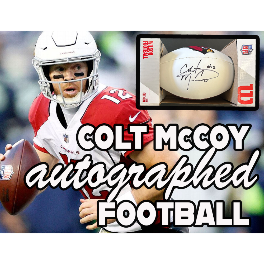 AZ Cardinals Autographed Football (Colt McCoy #12)