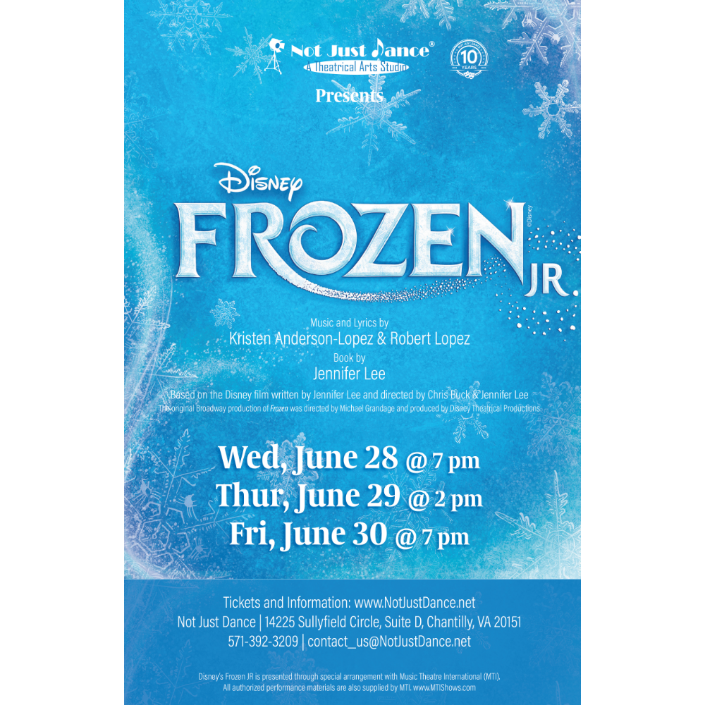 Not Just Dance - 2 Tickets to Frozen