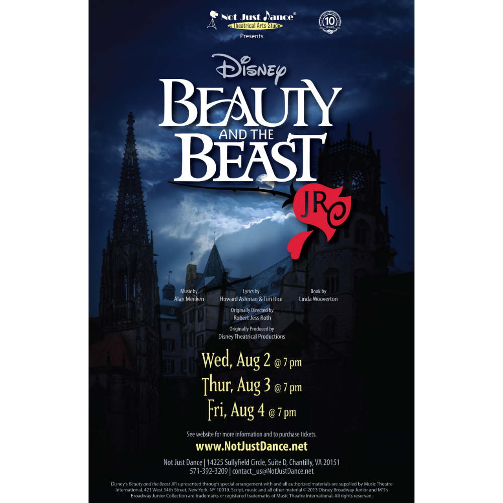 Not Just Dance - 4 Tickets to Beauty and the Beast Performance