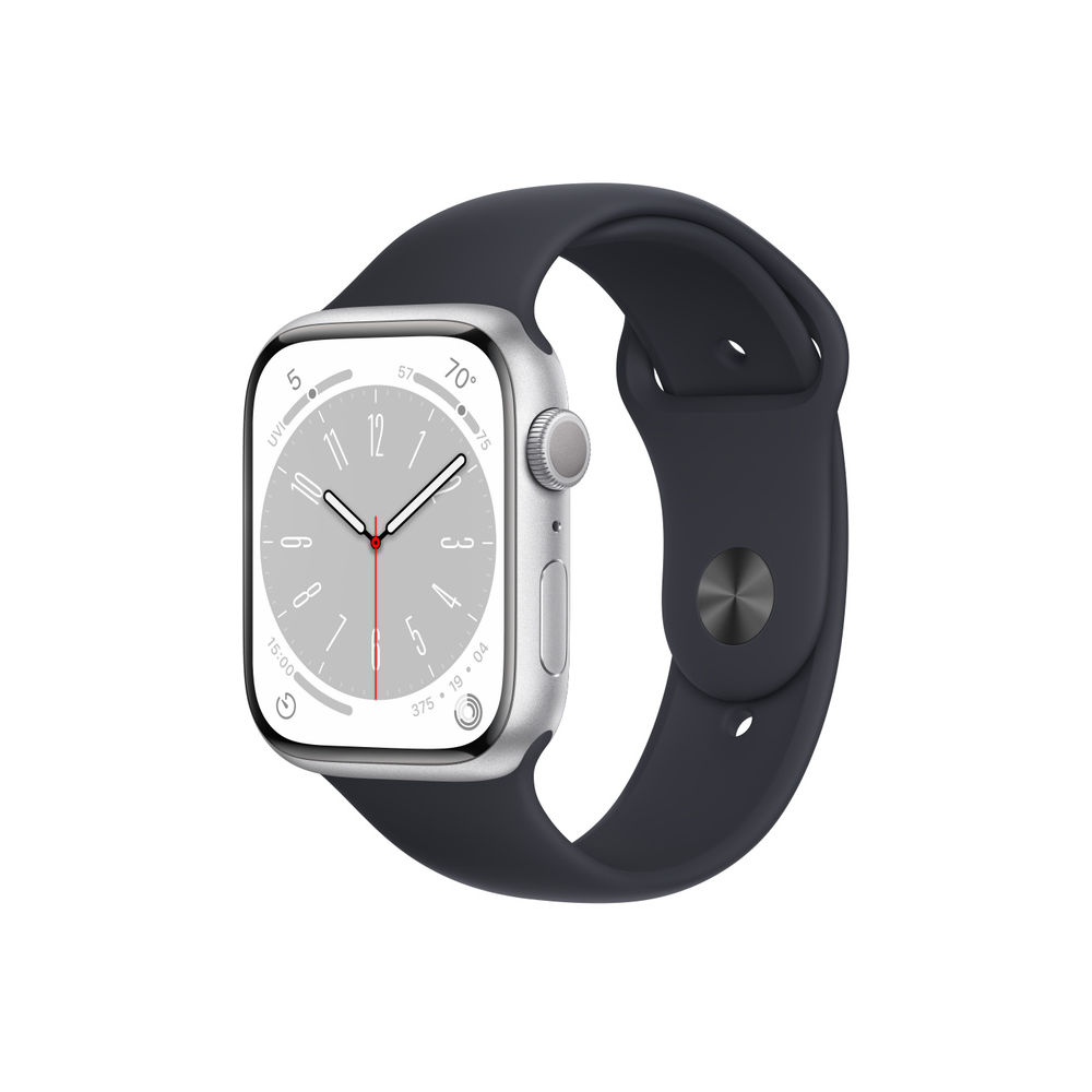 Apple Watch Series 8, Midnight Aluminium Case 45 mm 64 GB