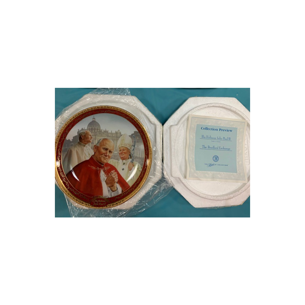 "Vicar of Christ" collectible plate