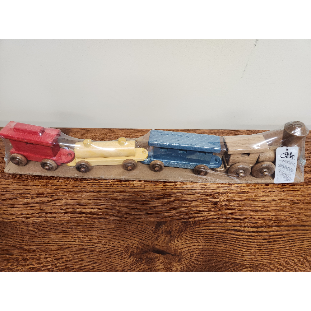 Wooden Toy Train Set