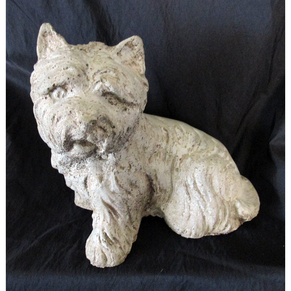Antique Cairn Terrier Statue