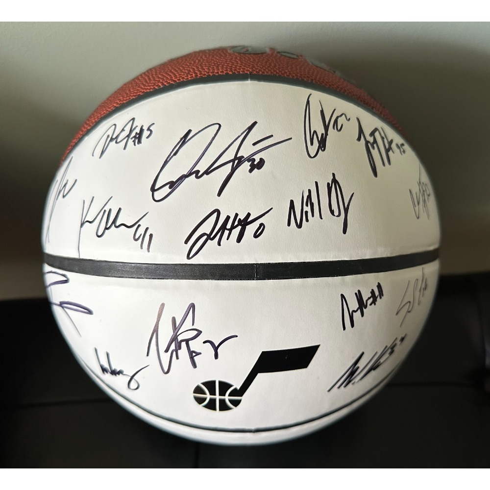 Utah Jazz Autographed Ball