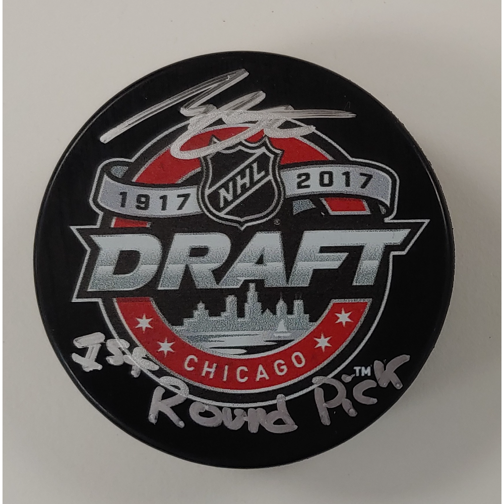 Morgan Frost Autographed Puck