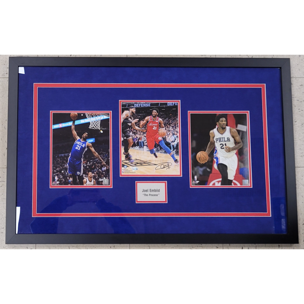 Joel "The Process" Embiid Autographed 8x10 Photo Display