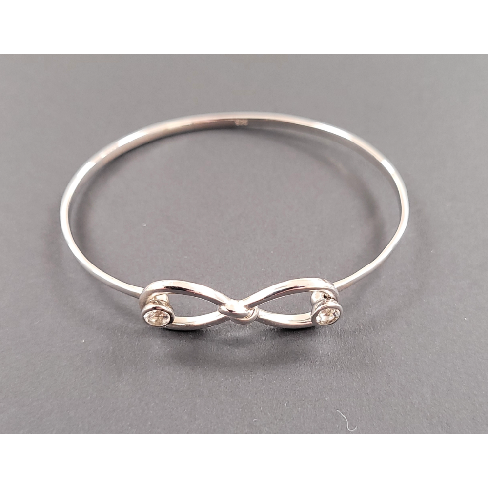 Sterling Silver "Love Knot" Bangle