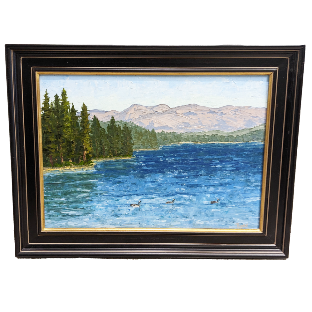 Donner Lake 12' x 16' Oil painting