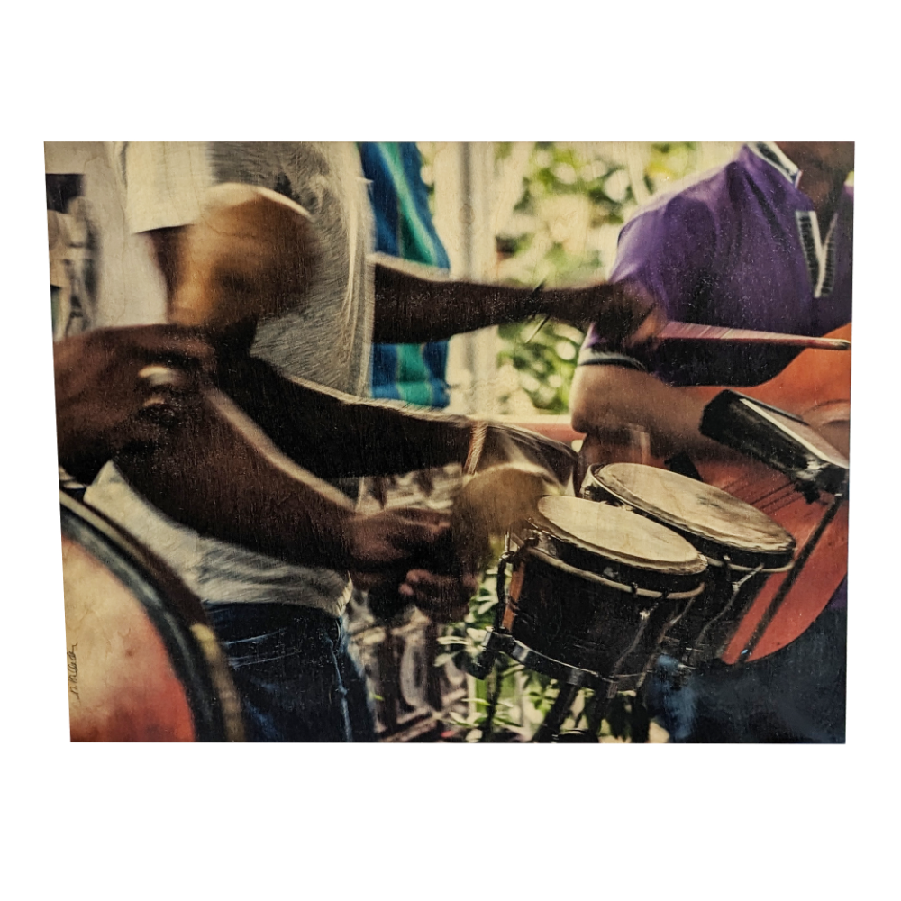 "Cuban Rhythm" Photo printed on Birch Wood 20"W 17"H