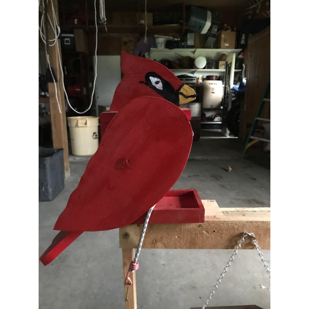 Handmade Wooden Bird Feeder