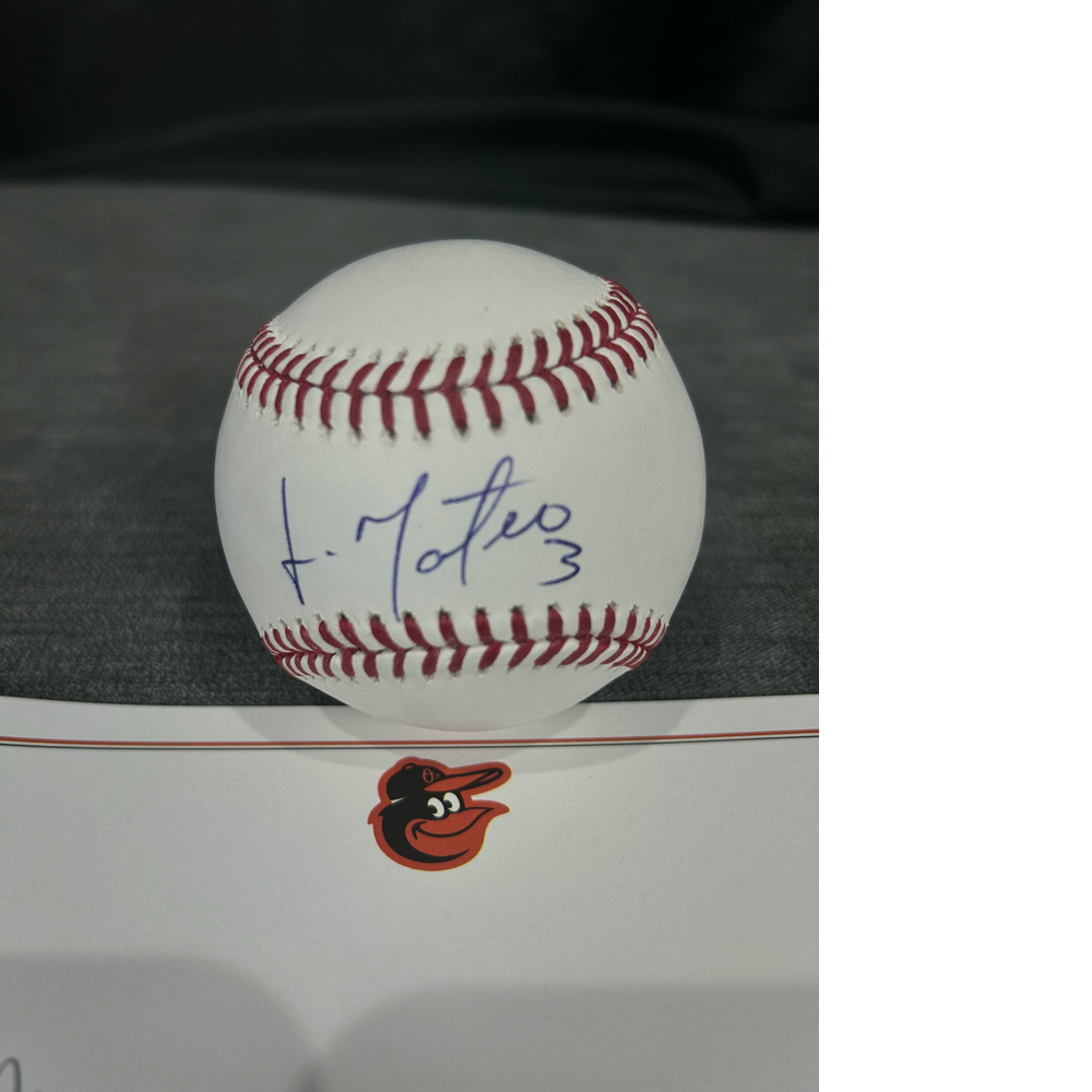 Jorge Mateo autographed baseball