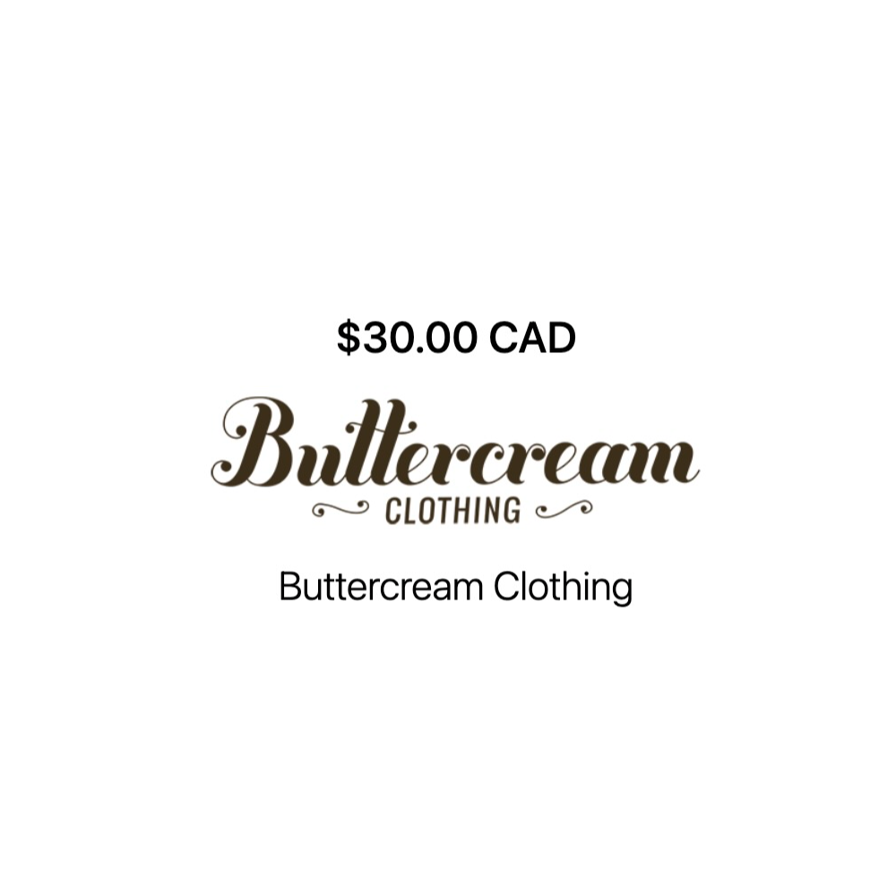 Buttercream Clothing Gift Card