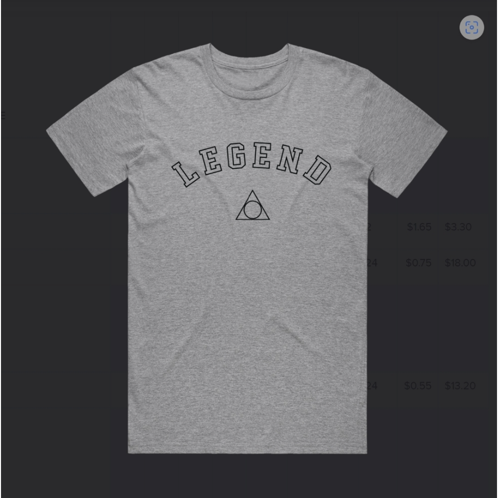 Grey LEGEND T-shirt