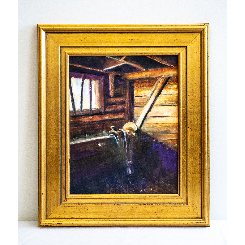 "Barn Light" a painting by Bob Newhall