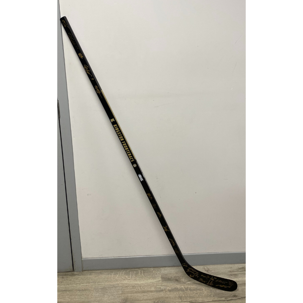 22/23 Team Signed Kingston Frontenac's Hockey Stick