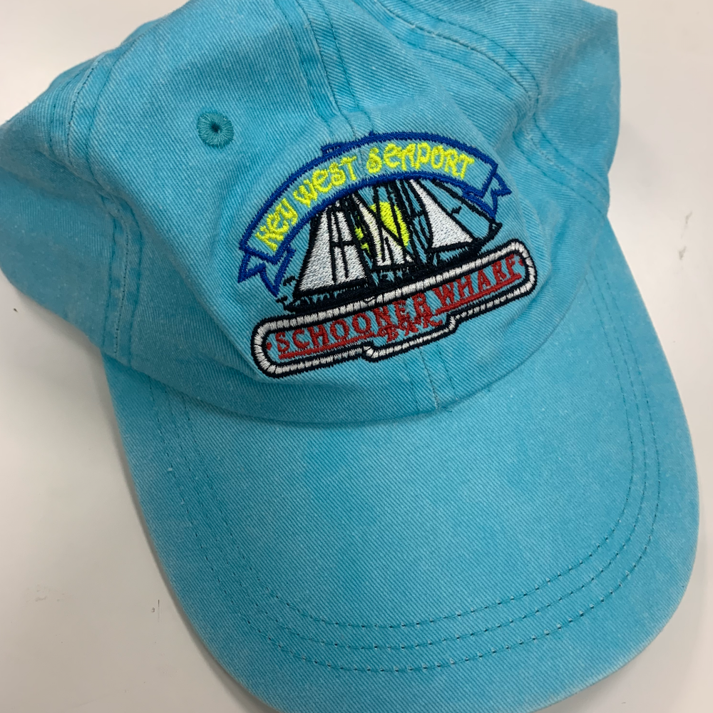 Schooner Wharf ball cap in Turquoise 