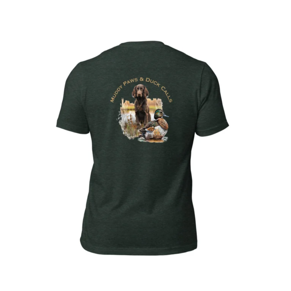 Muddy Paws & Duck Calls tee- winner chooses color & Size
