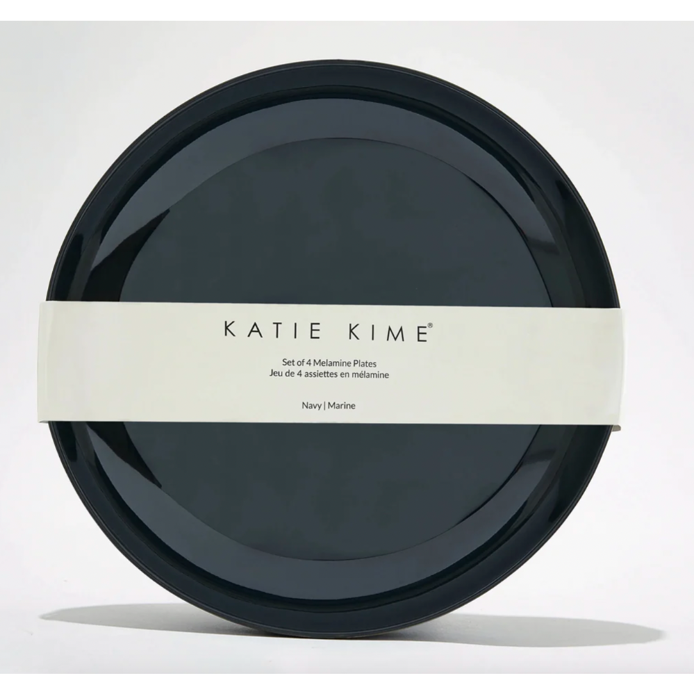 Katie Kime Navy Blue Melamine Plates