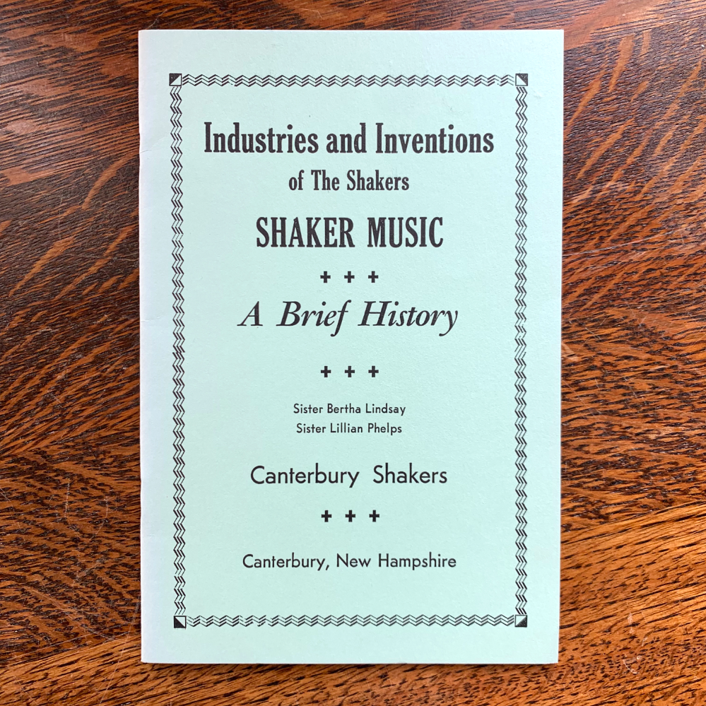 Shaker Music Pamphlet - Canterbury
