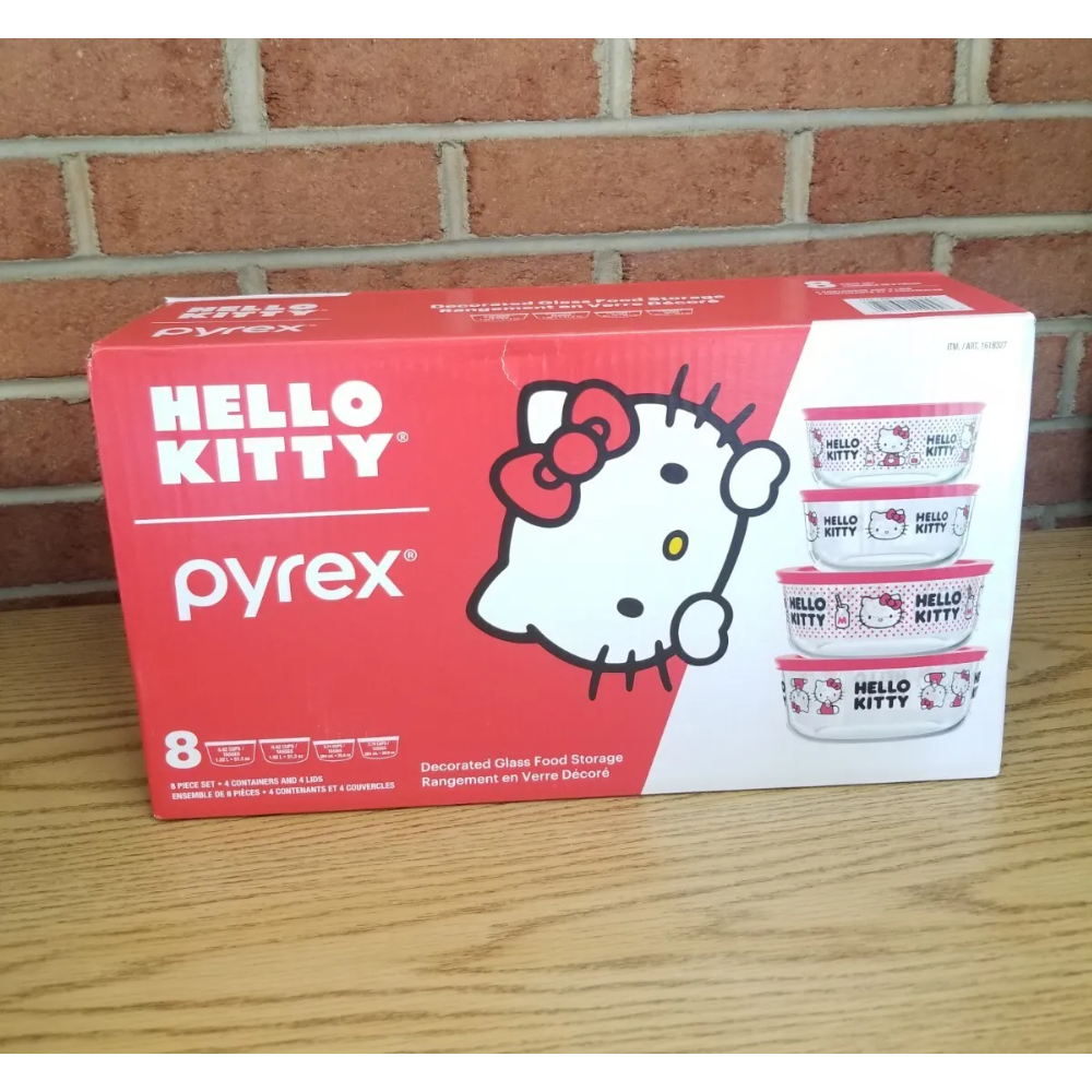 Hello Kitty Pyrex Bowl Set Plus