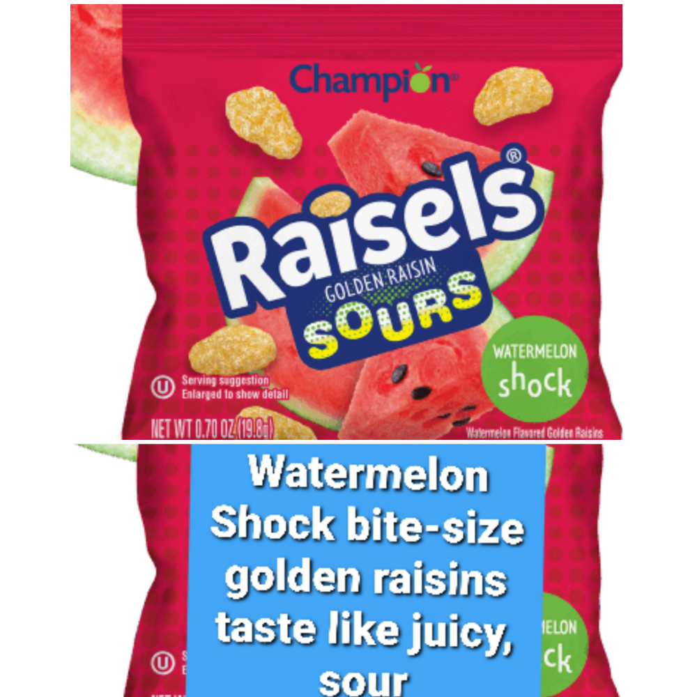 Raisels, Bag of 90 Pks Watermelon Shock