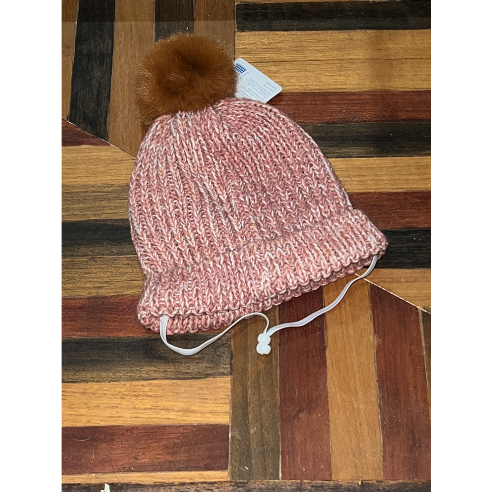 Pink Knit Dog Hat